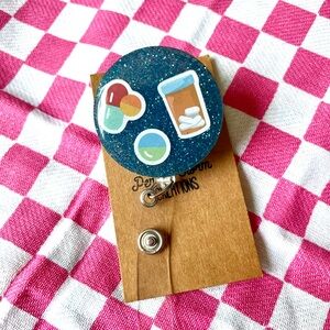 Pharmacist Pharmacy Tech RX Handmade Resin Badge Reel